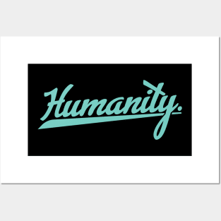 'Humanity' Refugee Care Rights Awareness Shirt Posters and Art